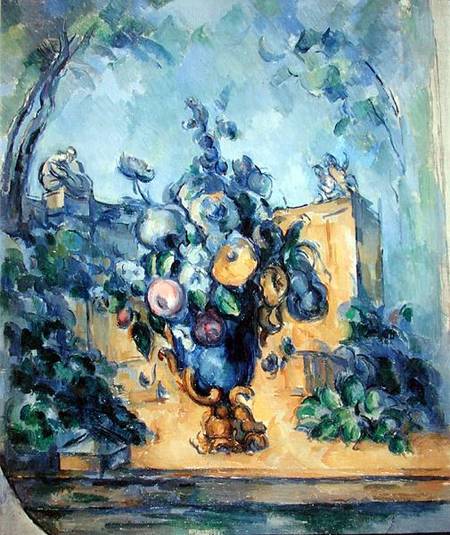 Large Vase in the Garden à Paul Cézanne