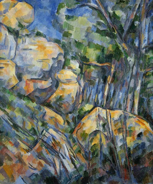 Cezanne, Rochers pres des grottes... à Paul Cézanne