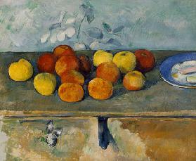 P.Cezanne / Pommes et biscuits v.1879-82