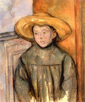 Enfant avec le chapeau de paille