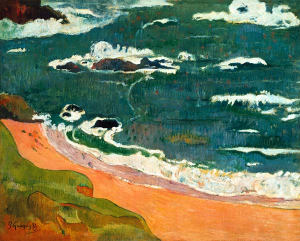 Plage au Pouldu (collection Henry Ford II) à Paul Gauguin