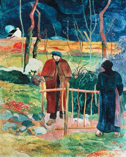 Bonjour, Monsieur Gauguin, 1889 (oil on canvas) à Paul Gauguin