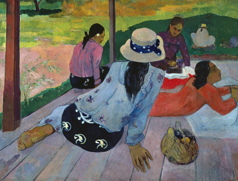 La sieste à Paul Gauguin