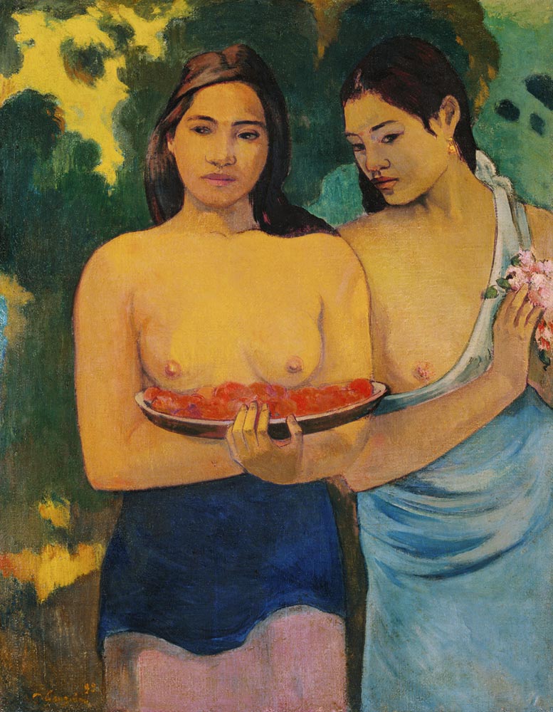 Deux femmes tahitiennes à Paul Gauguin