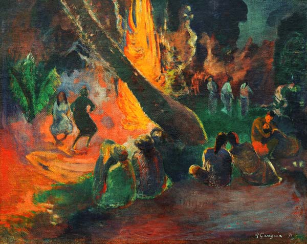 tahitienner dance (Upaupa) à Paul Gauguin