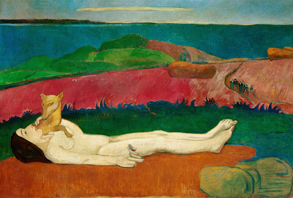 Fruehlingserwachen (Entjungferung) à Paul Gauguin
