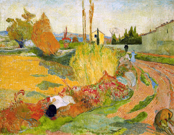 Paysage près d'Arles à Paul Gauguin