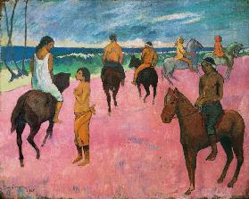 Cavaliers sur la plage 1902