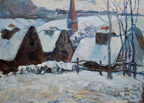 breton village dans la neige