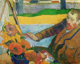 Van Gogh, Tournesols peignant