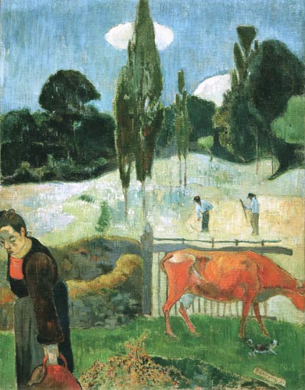 La vache rouge à Paul Gauguin
