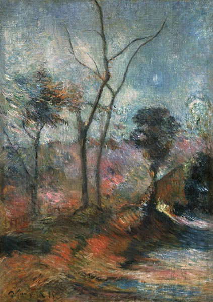 Paysage hivernal. à Paul Gauguin
