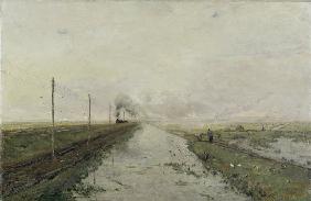 Landscape with a train