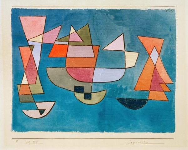 Segelschiffe, 1927, 225. à Paul Klee