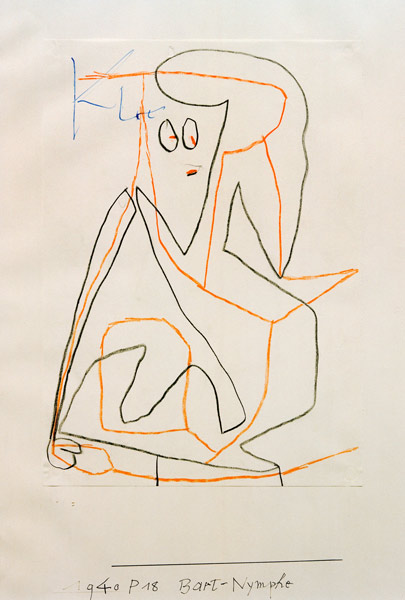 Bart-Nymphe, 1940, 218 (P 18). à Paul Klee