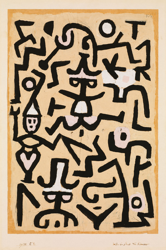 Das Flugblatt des Komödianten à Paul Klee
