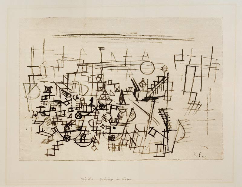 Gedraenge im Hafen, à Paul Klee