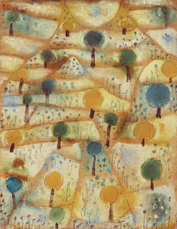 Kleine rhythmische Landschaft, à Paul Klee