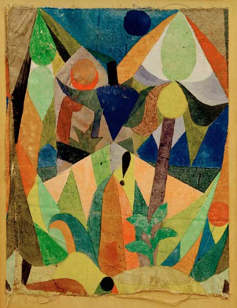 Mildtropische Landschaft, 1918, 151. à Paul Klee