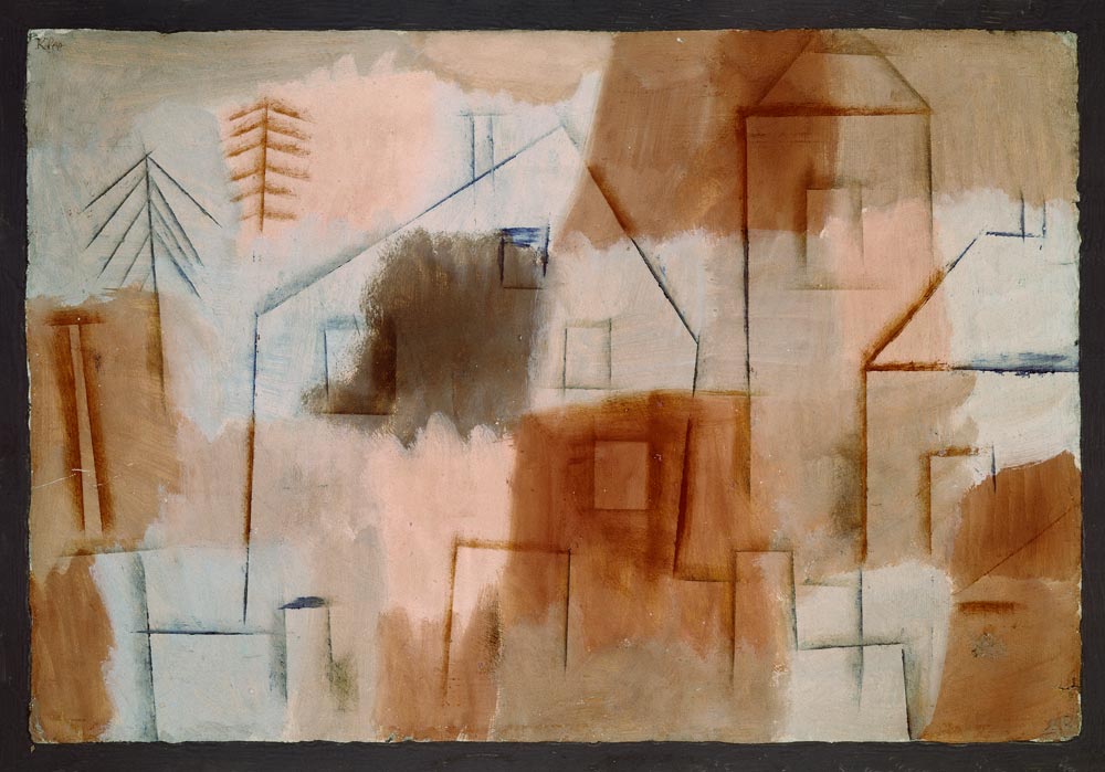 Ort in Blau und Orange, 1924. à Paul Klee