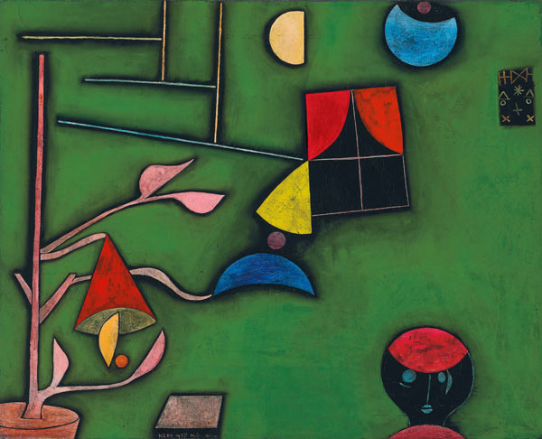 Stillleben mit Pflanze und Fenster à Paul Klee