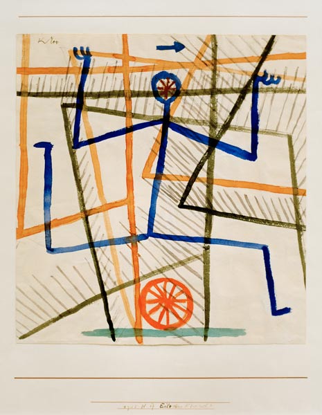 Eile ohne Ruecksicht, 1935, à Paul Klee