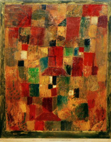 Herbstsonniger Ort, 1921.180 à Paul Klee