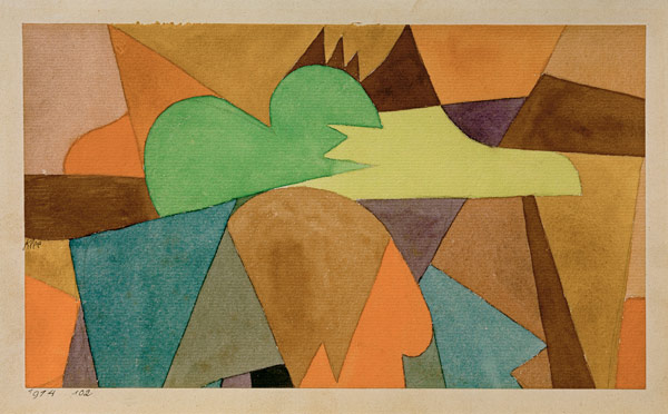 mit d. braunen Spitzen, 1914, 102. à Paul Klee