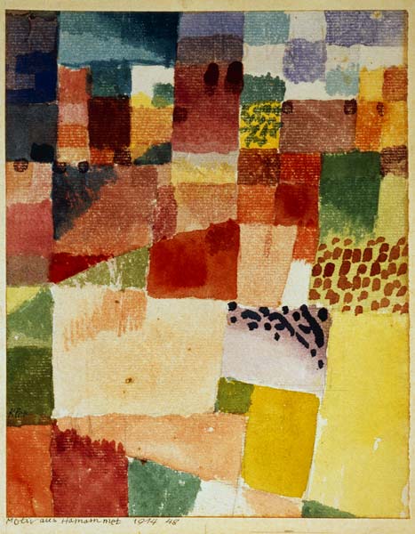 Motiv aus Hamammet, 1914. à Paul Klee