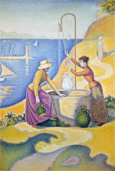 Femmes à la fontaine à Paul Signac
