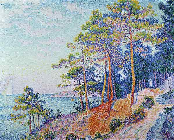 St. Tropez, the Custom's Path, 1905 à Paul Signac