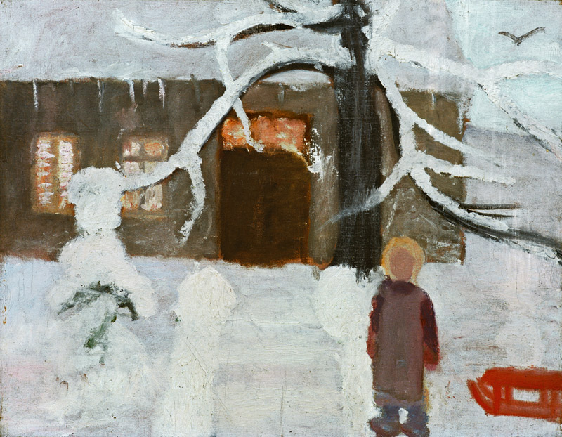 Boy in the snow à Paula Modersohn-Becker