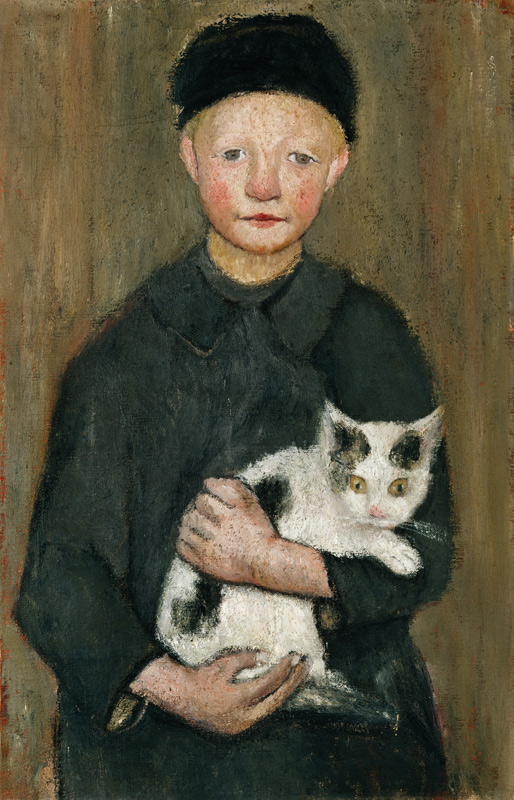 Garçon avec le chat à Paula Modersohn-Becker