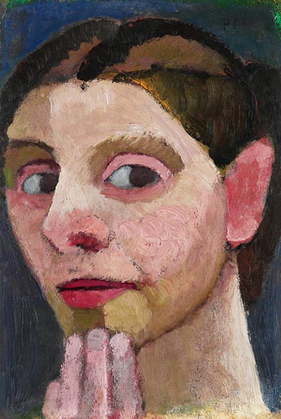 Auto-portrait avec la main sur le menton à Paula Modersohn-Becker
