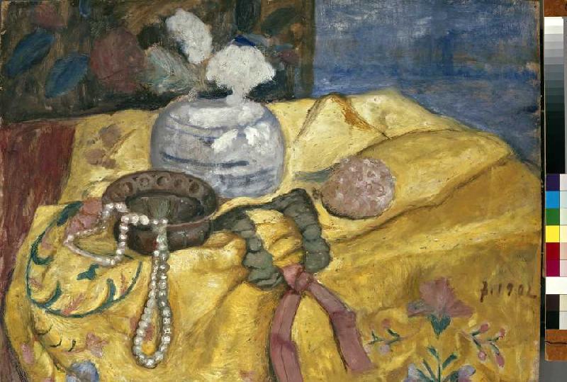Stillleben mit Perlen und Vase à Paula Modersohn-Becker