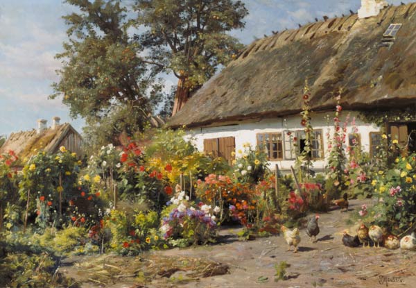 jardin de paysan à Peder Mønsted