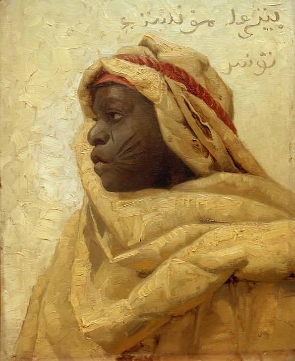 Portrait of a Nubian Man à Peder Mønsted
