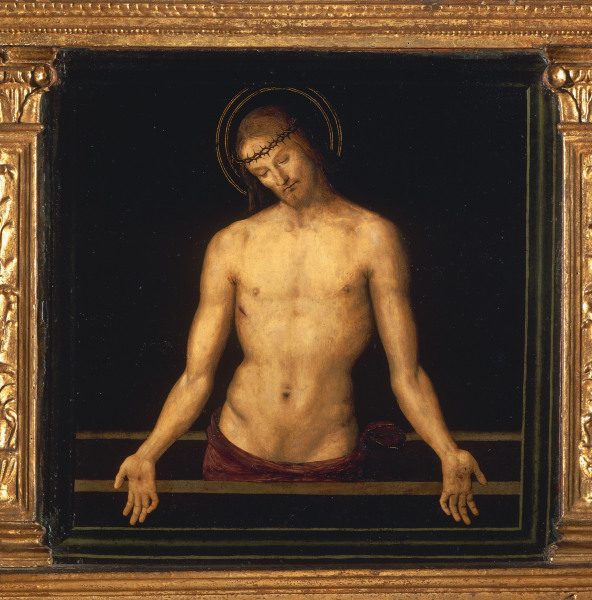Pietro Perugino / Christ in the Tomb à Pierto di Cristoforo Vanucci (alias Perugino ou le Perugin)
