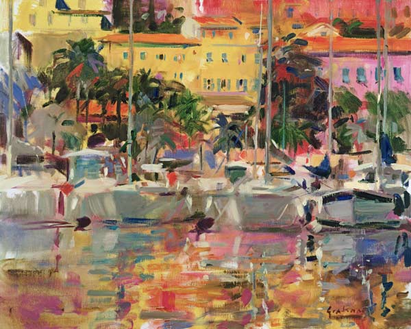 Golden Harbour Vista (oil on canvas)  à Peter  Graham