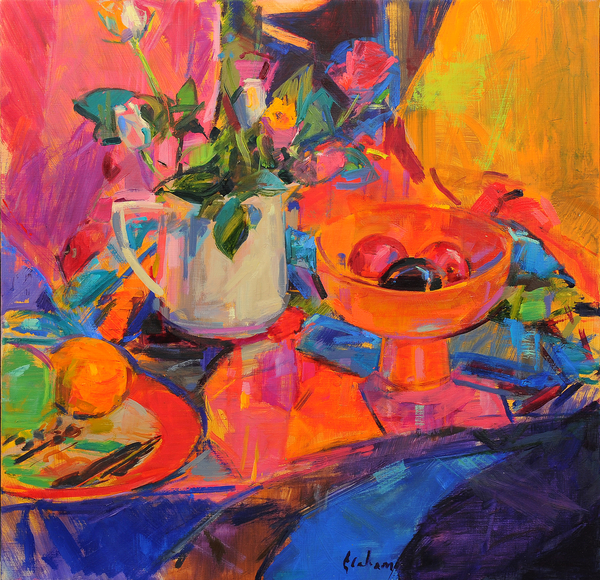 Still Life with Bloomingdales Bowl à Peter  Graham