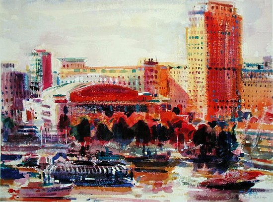 The South Bank, 2002 (w/c on paper)  à Peter  Graham