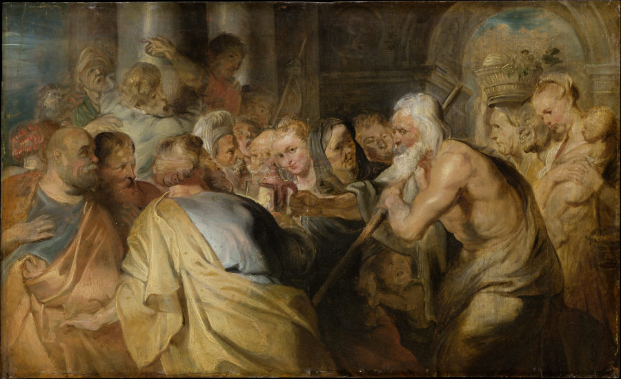 Diogenes Looking for an Honest Man à Peter Paul Rubens