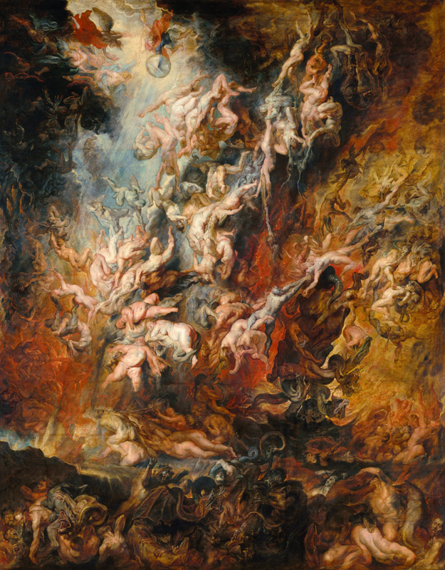 La chute d'enfer des maudits à Peter Paul Rubens