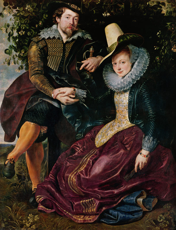 Le peintre avec sa femme Isabelle Brant dans le feuillage de chèvrefeuille à Peter Paul Rubens