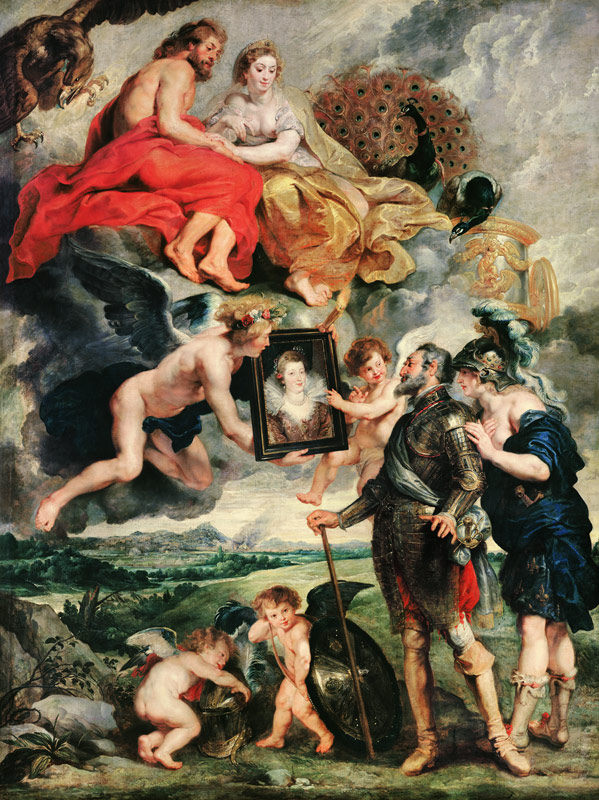 The Presentation of Her Portrait to Henry IV (The Marie de' Medici Cycle) à Peter Paul Rubens