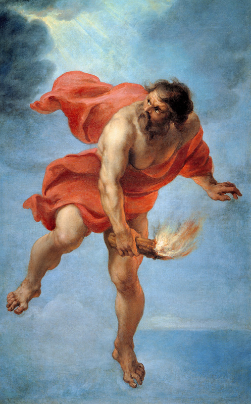 J.Cossiers / Prometheus / c.1637 à Peter Paul Rubens