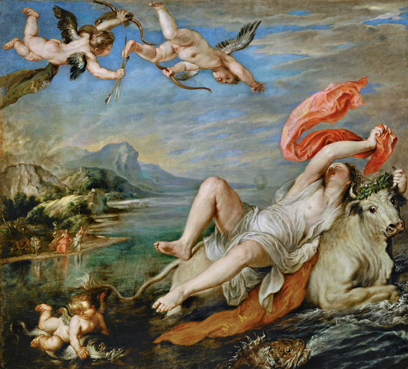 Rape of Europa (after Titian) à Peter Paul Rubens
