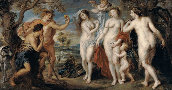 Le jugement Paris. à Peter Paul Rubens