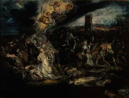 The Martyrdom of St. Ursula and the ten thousand virgins à Peter Paul Rubens