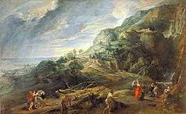 Odysseus auf der Insel Feaci. à Peter Paul Rubens